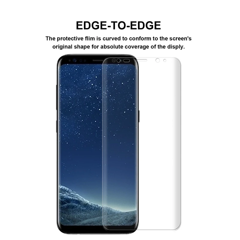 3D изогнутое закаленное стекло для защиты экрана Samsung Galaxy S7 Edge S8 S9 Plus Note 8 Защитная