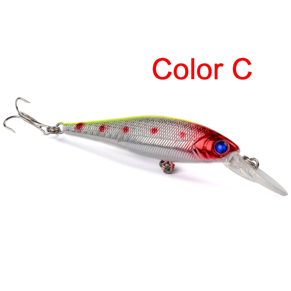 HiUmi 8 шт 10 1 см 9 36g Новый Minnow приманки для ловли рыбы Рыба гольян рыболовные снасти