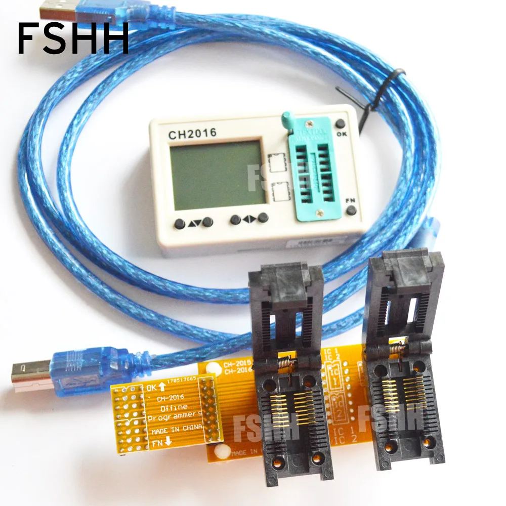 USB- CH2016 SPI FLASH  +   SOP16 +   SOP16 1 drag 2 