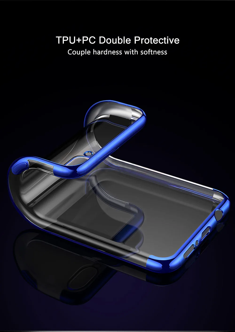 Роскошный чехол для Honor 7A Pro Чехол Мягкий Бампер прозрачное покрытие Прозрачный Силикон ТПУ чехол для huawei Honor 7C Honor 7C 5,7 дюймов