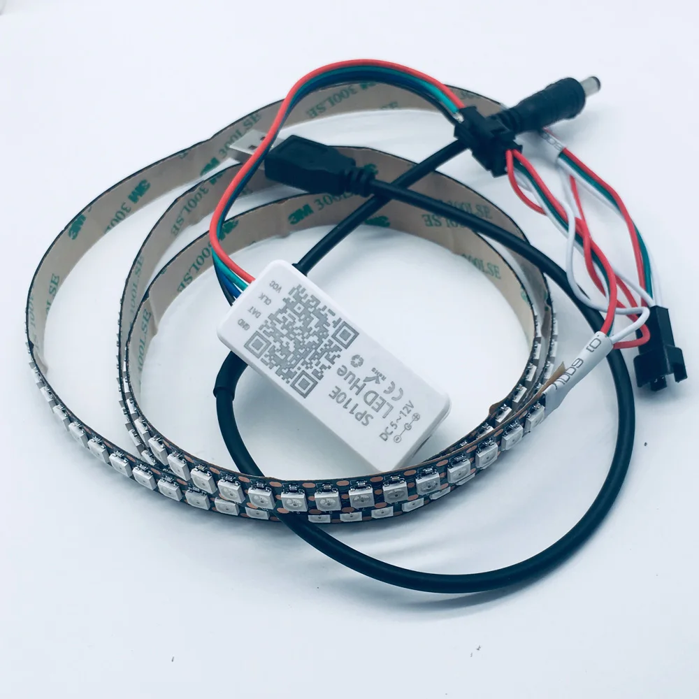 USB 5 в RGB светодиодный светильник 2812b 144 светодиодный/m SP110E Bluetooth контроллер ТВ ПОДСВЕТКА Мечта Цвет вспышка полоса украшение