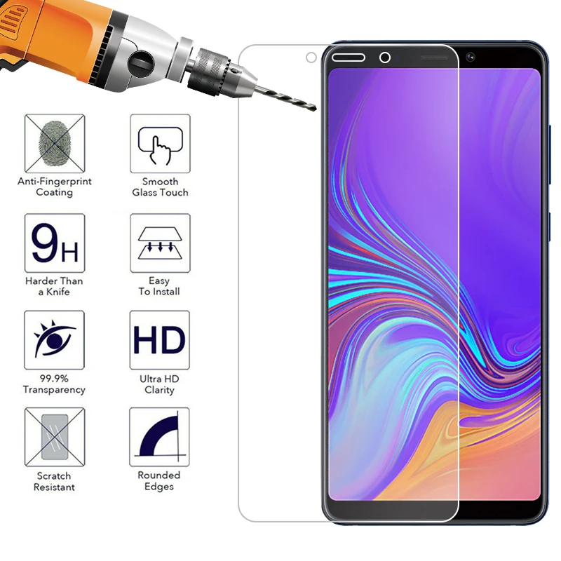 Для Samsung A50 HD полное покрытие закаленное стекло для Galaxy A9 A7 2018 A6 Plus A30 A40 A90 A8 Star Lite A9S