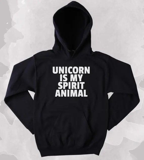 

Unicorn Is My Spirit Animal Tumblr Sweatshirt Unisex Hoodie Unicorn Hoodies sweatshirt casual tops high quality jumper