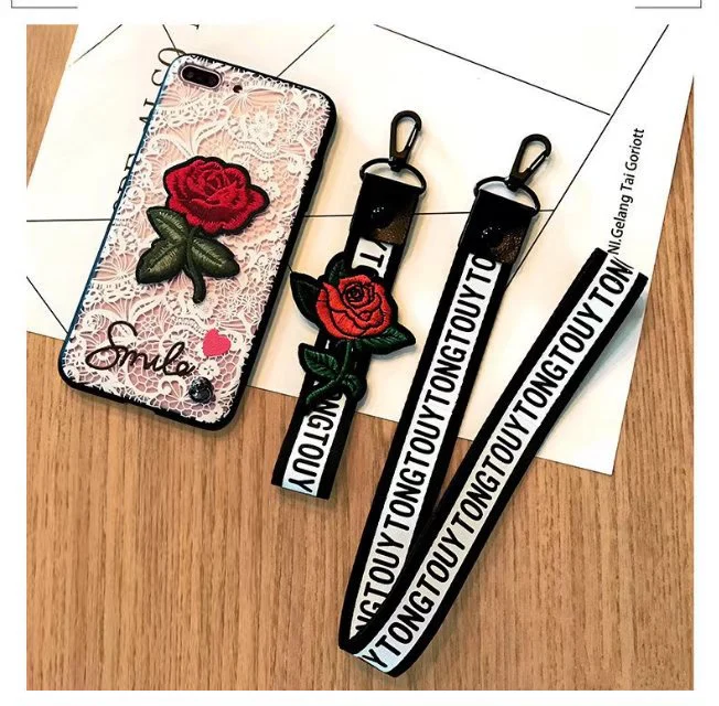 For vivo X21 Case Lace Painting Rose Embroidered Cover V9 V7 Plus X7 X7P X9 X9S X20P Y79 Y69 Y67 Y66 Y85 V5 |