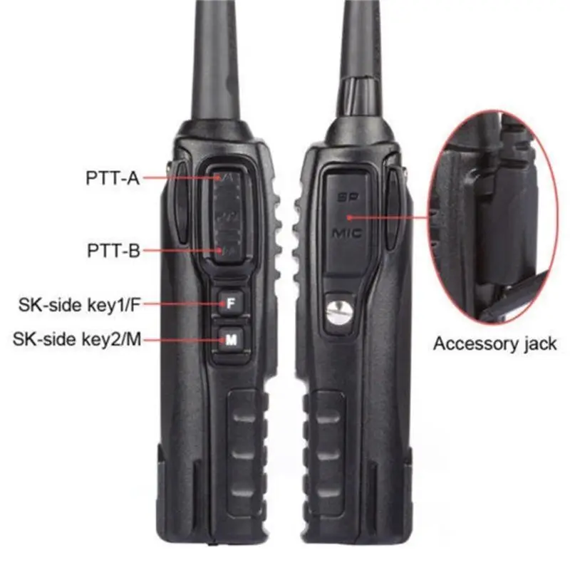 BAOFENG UV-82 VHF UHF двухдиапазонный 136-174/400-520 2-PTT двухстороннее радио+ наушник