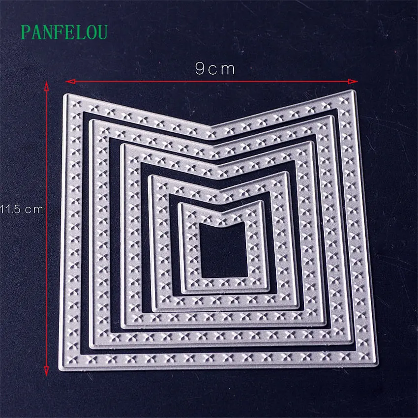 PANFELOU металлическое ремесло пятислойная многоугольная бумага высекальные штампы