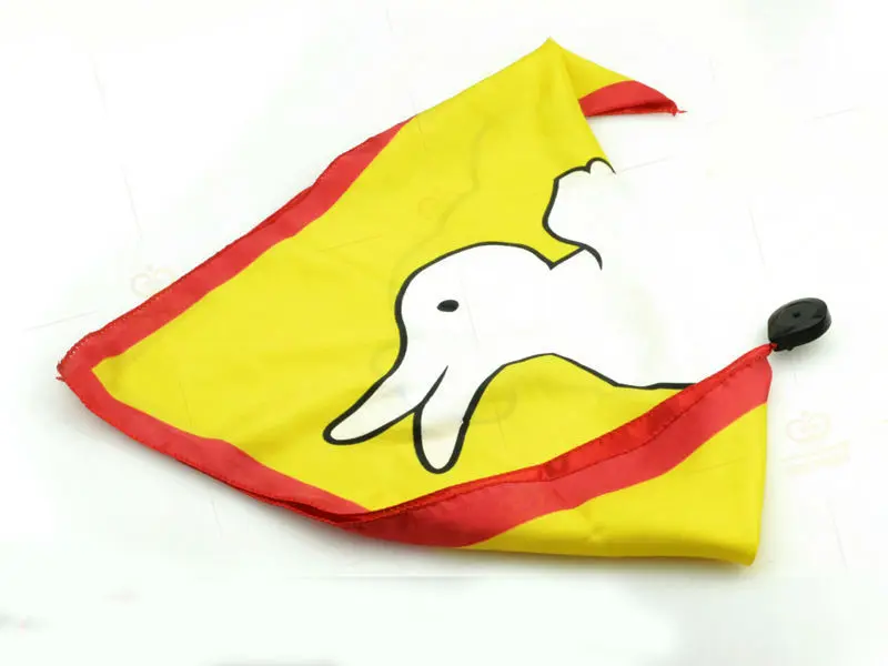 Волшебные желтые шелковые реквизиты с изображением героев мультфильма