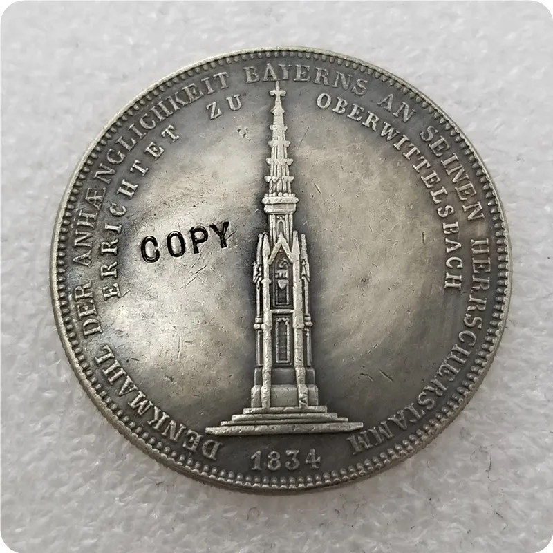 Tpey #1_1834 German states coin COPY commemorative coins-replica coins medal collectibles | Non-currency Coins