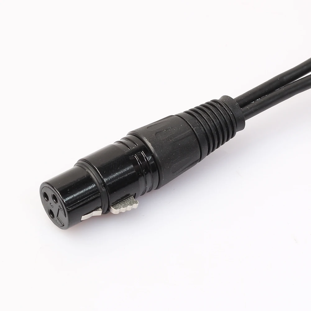 3 контактный разъем XLR Мама на двойной 2 штекера папа Y образный разветвитель