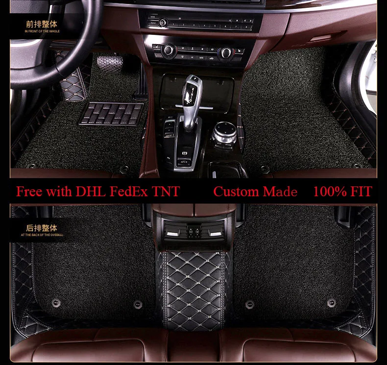 OLPAY Leathe автомобиль коврик для LandRover LR2 LR3 LR4 Discovery Range Rover Evoque Sport freelander двойной Слои