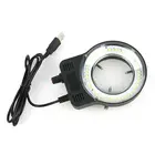 Кольцесветильник осветительный прибор, 48 Светодиодный, SMD, USB, Регулируемая лампа для промышленного микроскопа, промышленная камера, лупа, 110-220 В