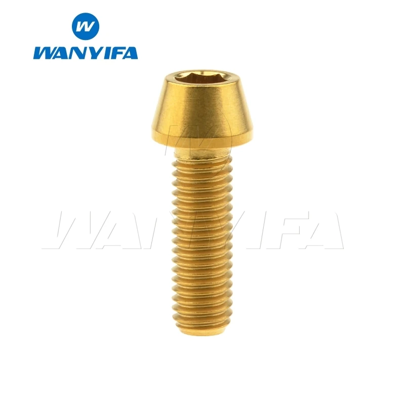 Wanifa Винт С Титановым болтом коническая головка M8x15 20 25 30 35 40 45 50 70 мм для
