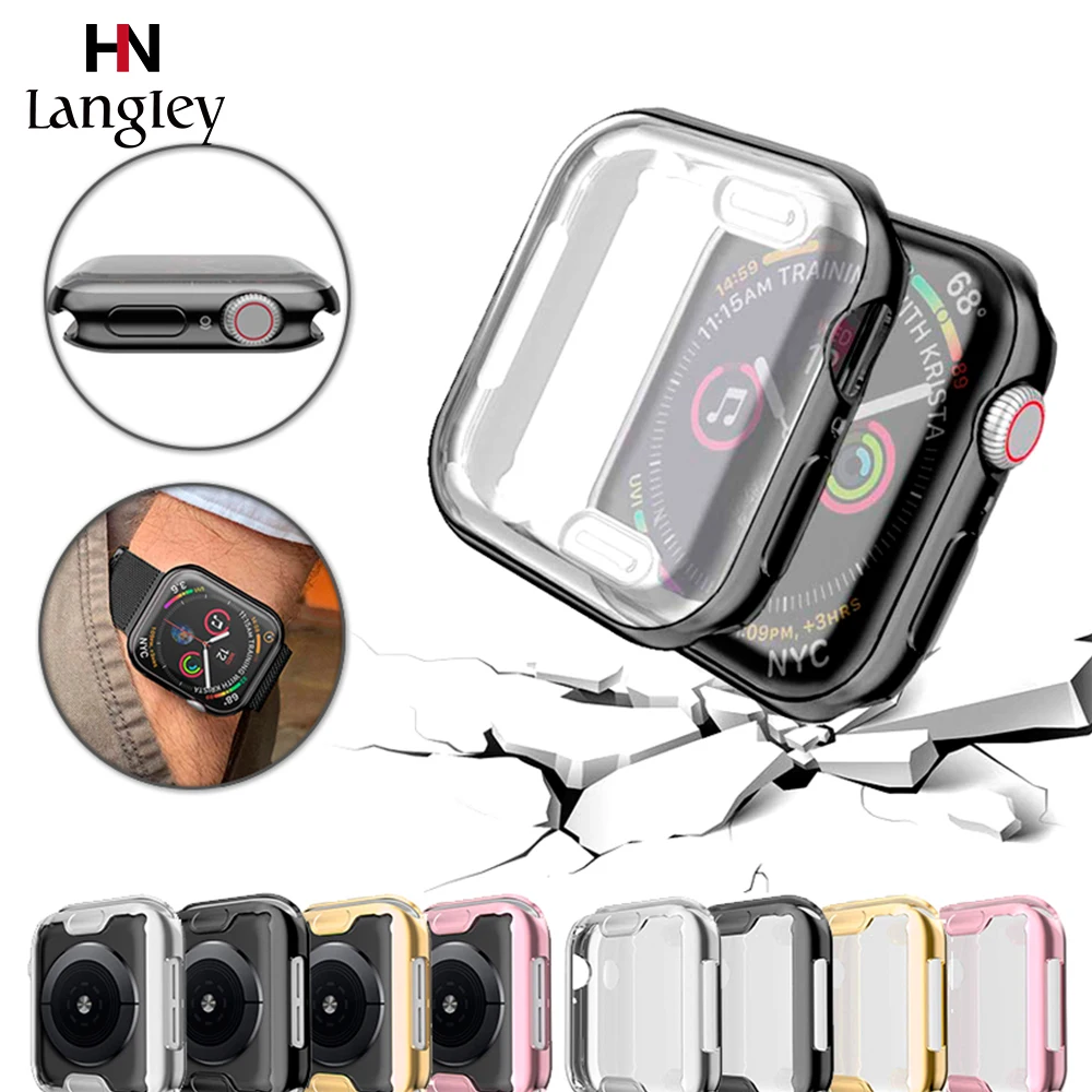 40 мм 44 чехол для часов Apple Watch Series 4 3 2 1 38 42 защитная пленка из термополиуретана