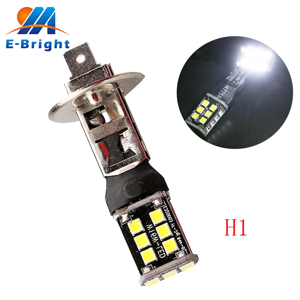 Комплект из 2 предметов белый 2835 15SMD светодиодный Canbus Error Free H1 H3 H4 H7 H11 9005/HB3 9006/HB4