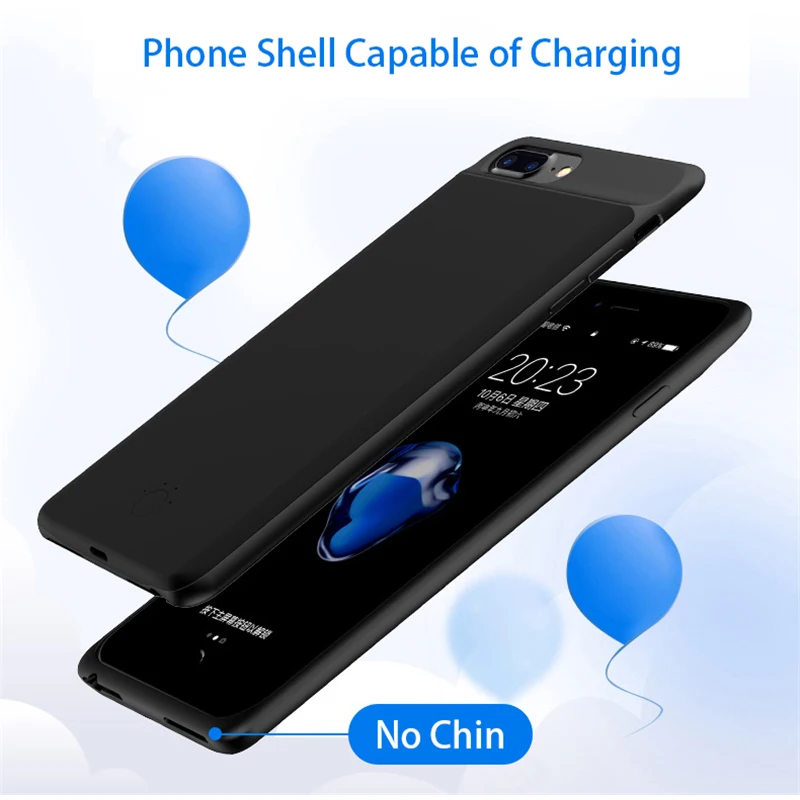 Чехол с зарядным устройством для iPhone 6 6s 7 8 7000/5000 мАч чехол внешним аккумулятором