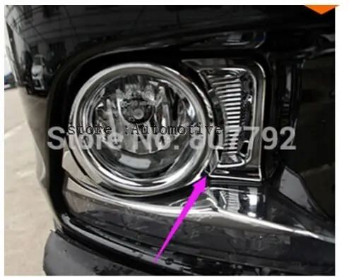 

Car styling!Chrome Front Fog Light Fog Lamp Cover Trim for Toyota Highlander 2014 2015