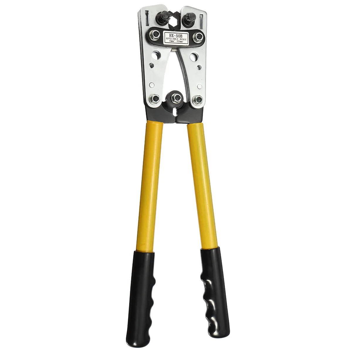 

HX-50B Cable Crimpercable Lug Crimping Tool Wire Crimper Hand Ratchet Terminal Crimp Pliers For 6-50mm2 1-10AWG wire cable