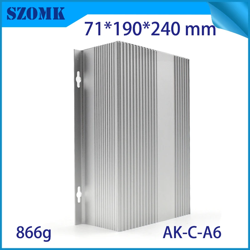 Анодированный Настенный алюминиевый корпус szomk (10 шт.) для серебристой