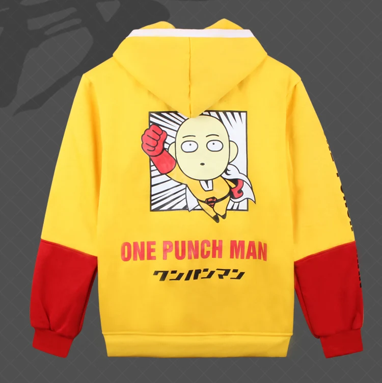 Пальто для косплея One Punch мужчин и женщин толстовка с капюшоном из аниме оппай