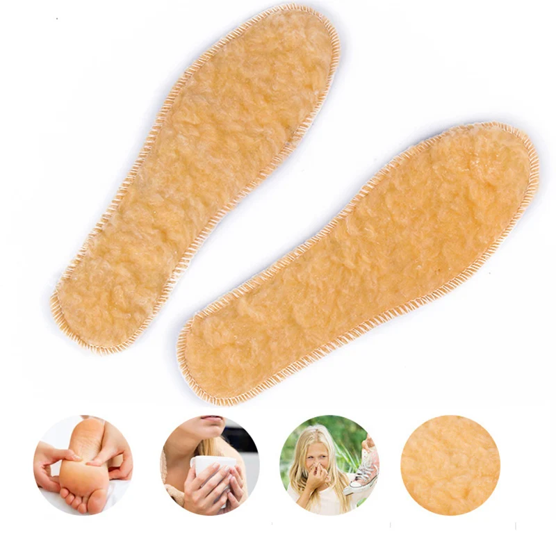 Зимние Утепленные стельки для обуви мужские и женские толстые с подкладкой из