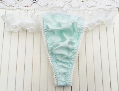 Sexy thong Low waisted Solid color Teenage girls Lace Princess panties 2019 spring summer new products sweet Women underwear | Женская