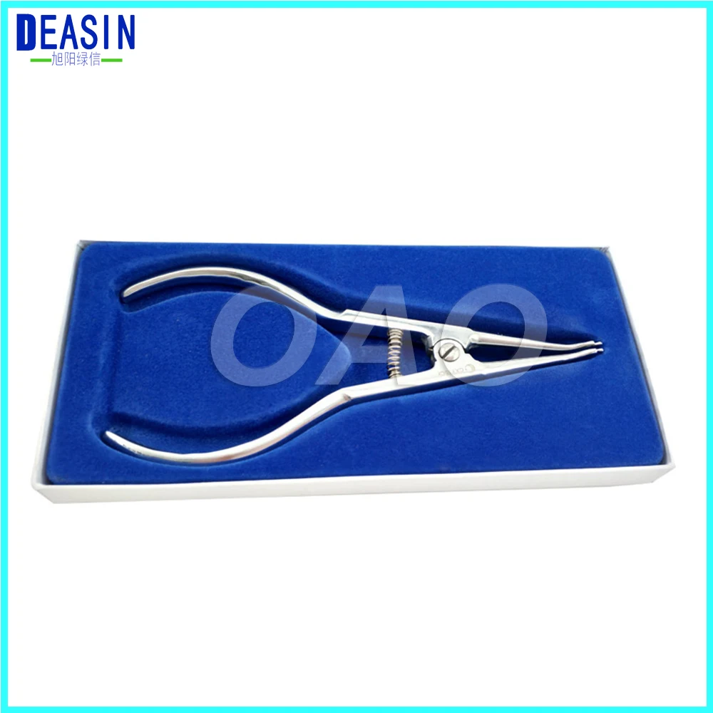 

1pcs Tooth Ring Dental Placing Forceps Ring Arranged for Rubber Ring Placed Orthodontic Pliers Tools Clamp Forceps Orthodontic