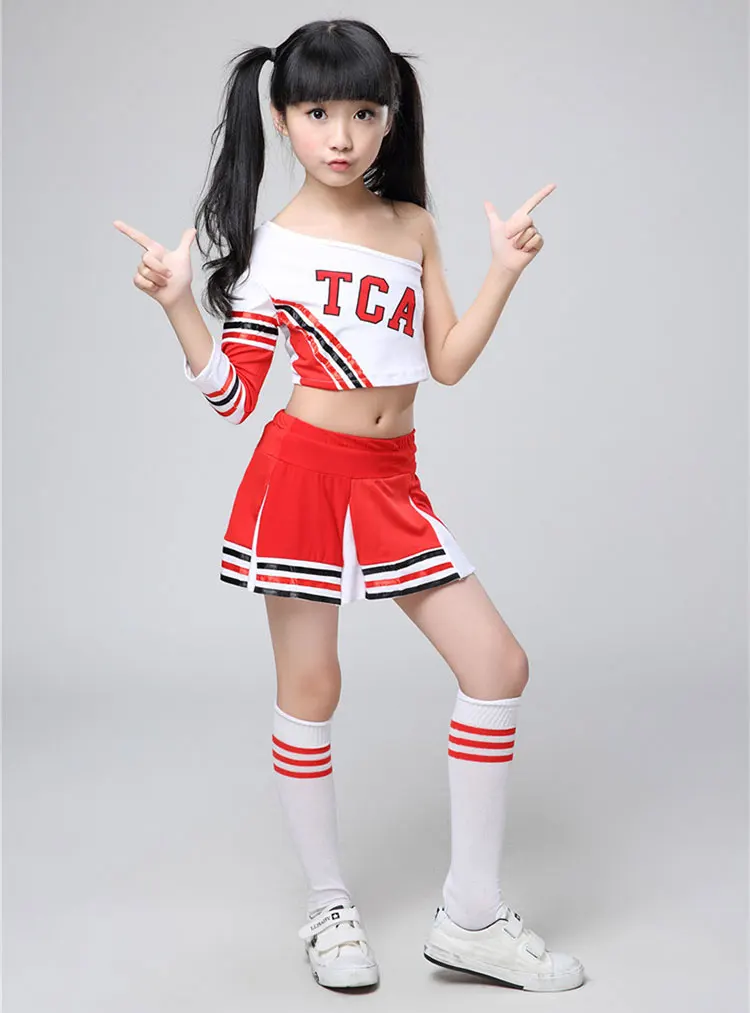 Children Competition Cheerleaders Girl School Team Uniforms KidS Kid Performance Costume Sets Girls Class Suit Suits | Тематическая