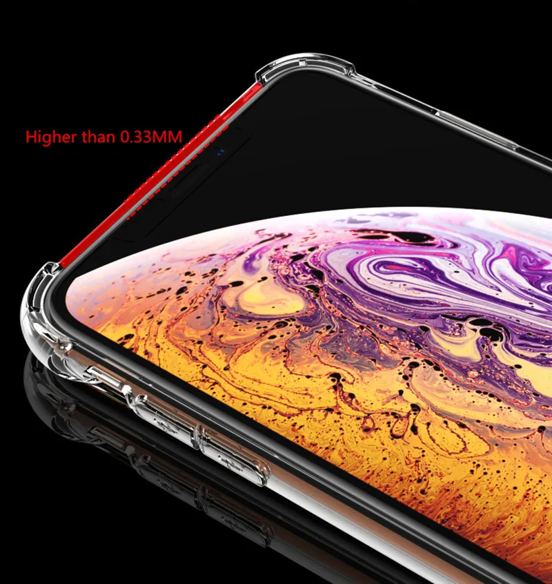 Прозрачный силиконовый чехол для iPhone 6 6s Plus 7 8 plus роскошный противоударный X XS MAX XR p