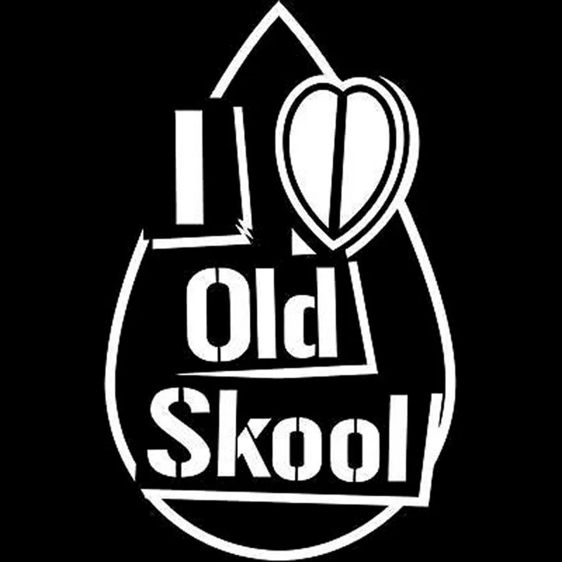 X см I LOVE OLD SKOOL забавная индивидуальная Автомобильная Наклейка Виниловая наклейка