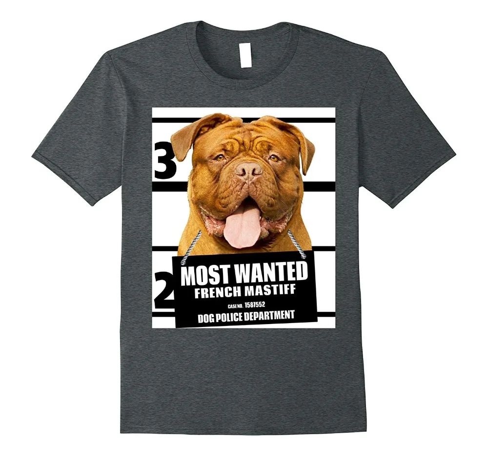 

Men 2019 Brand Clothing Tees Casual Most Wanted French Mastiff T-shirt - Dog Tee Shirts T Shirts