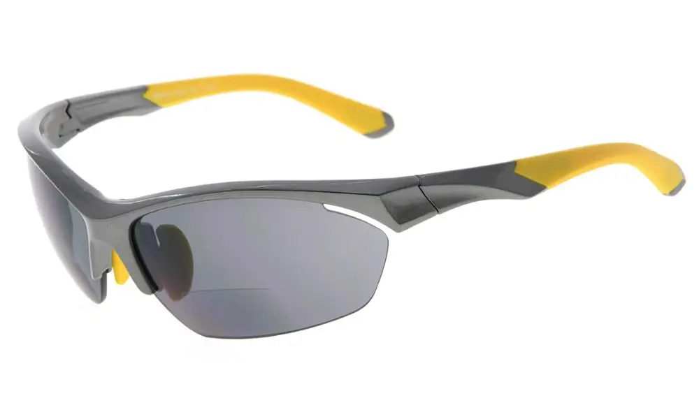 PearlyGrey SG902Eyekepper TR90 спортивные бифокальные Солнцезащитные очки Бейсбол Бег Рыбалка Вождение Гольф Софтбол Пешие прогулки полуоправы очки для чтения - Цвет оправы: PearlyGrey