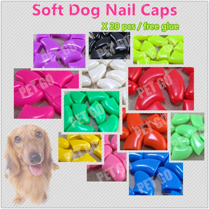 20 шт. мягкие колпачки для ногтей собак животных|nail caps for dog|soft nail capsnail |