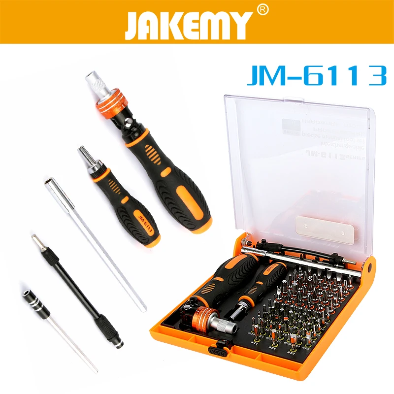 JAKEMY 73 в 1 Отвёртки комплект Аппаратные средства Мультитул отвертка Torx биты ремонт