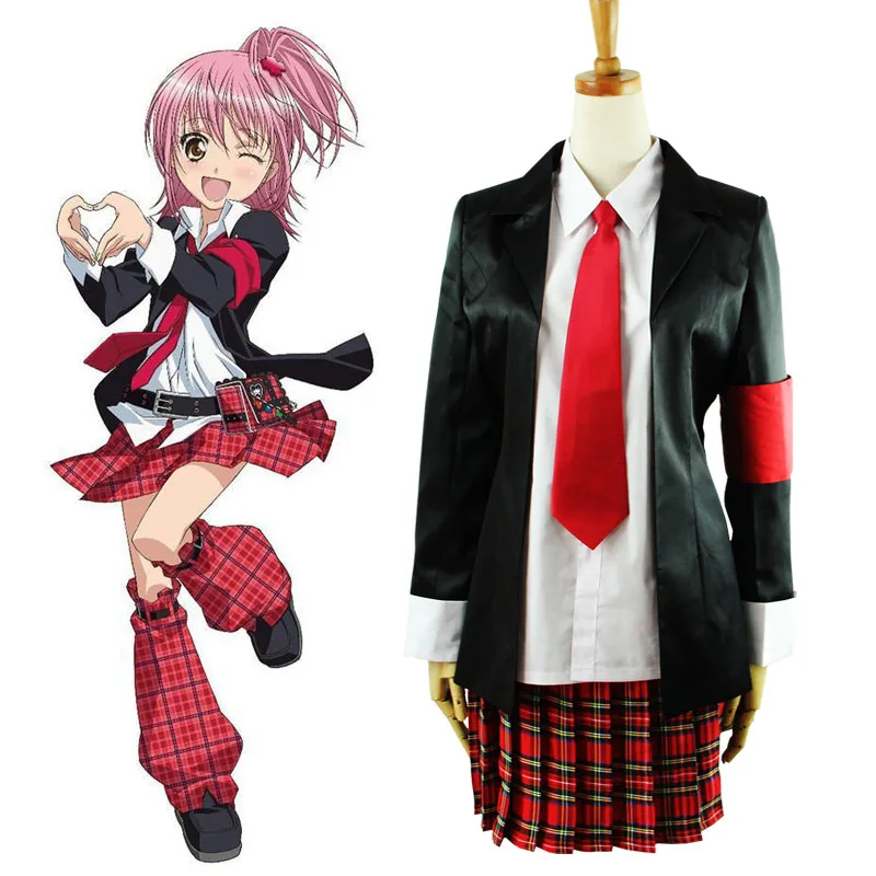 Аниме Shugo Chara! Костюм Хинамори Аму для косплея школьная форма JK комплект Хэллоуина