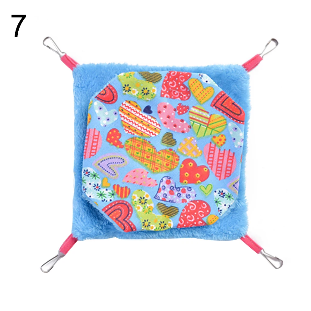 Квадратная кровать с зажимом сова точка Pet Хомяк гамак висячая полка Подушка