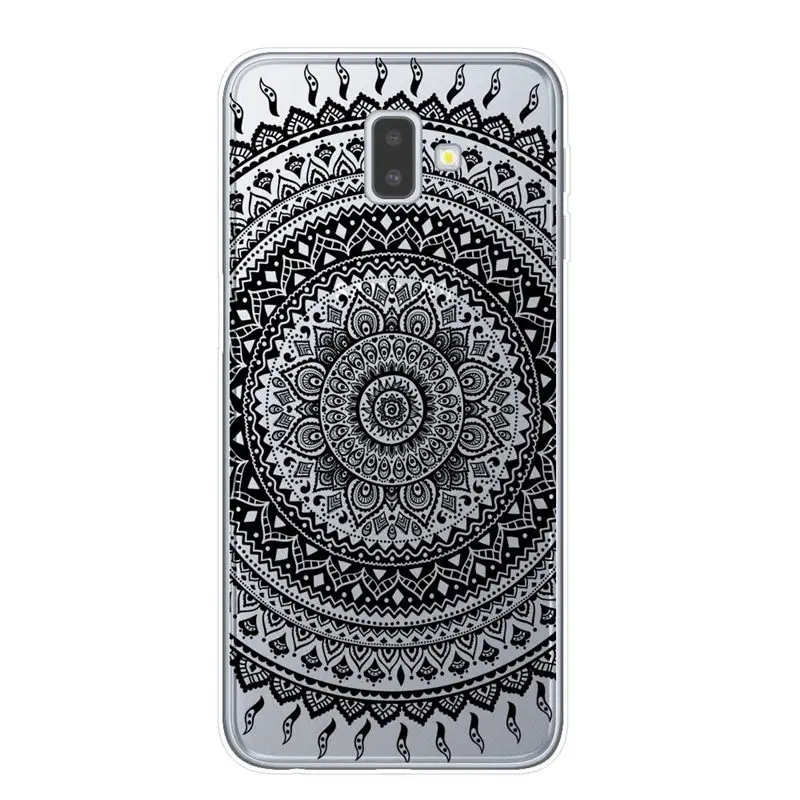 T6398 Сексуальный цветочный чехол для телефона, чехол для samsung J3, J5, J7,, J4, J6 Plus,, Note 8, 9, 10 Pro, чехол, кружевной цветок, мандала, чехол s Capa - Цвет: T6398