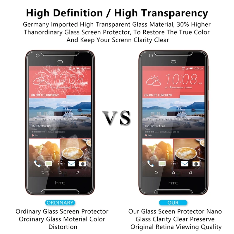 2.5D 0 26 мм 9H Премиум Закаленное стекло для HTC Desire 628 Защитная пленка *|tempered glass|premium