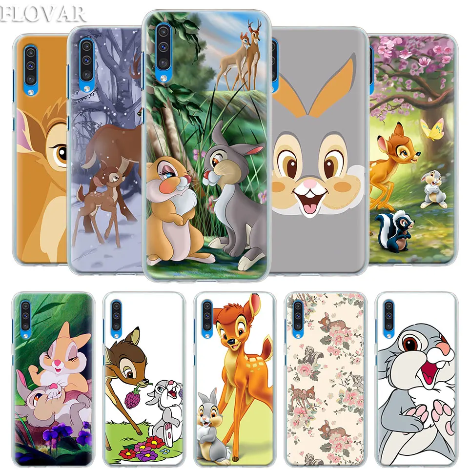 Бэмби Thumper чехол КРЫШКА ДЛЯ samsung Galaxy A30 A40 A50 A70 A6 A8 плюс A7 A9 M30 чехол для телефона Coque
