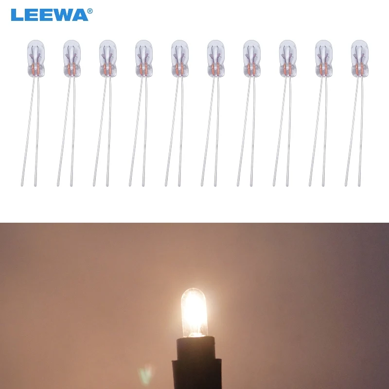 LEEWA 50pcs Car T3 12V 30MA Halogen Bulb External Halogen Lamp Replacement Dashboard Bulb Light Warm White #CA2687
LEEWA 50pcs Car T3 12V 30MA Halogen Bulb External Halogen Lamp Replacement Dashboard Bulb Light Warm White #CA2687
