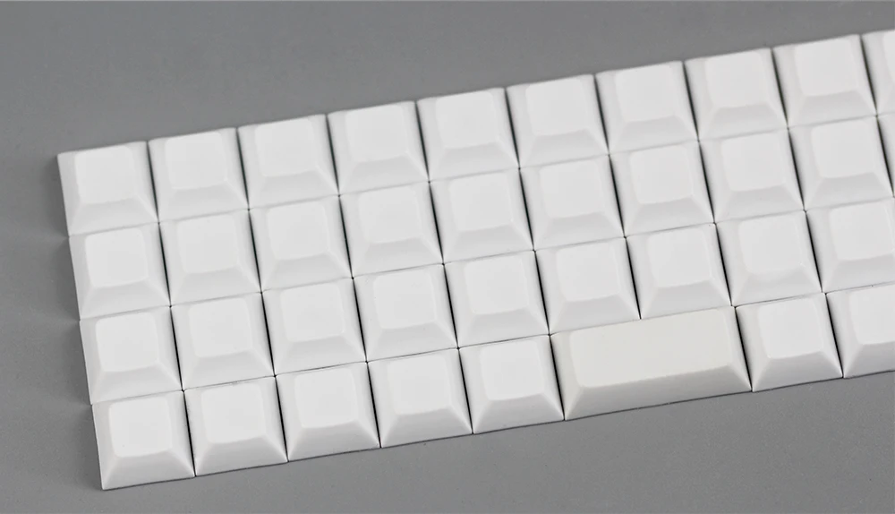 Niu 40 dsa keycap пустой белый для механической клавиатуры 47 клавиш dsa профиль keycap