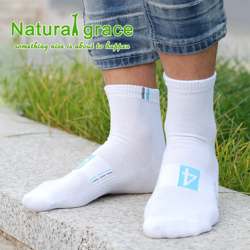 2018 7 пар Белая Неделя мужские носки Забавный дизайн Хлопок Короткие Зимние meias