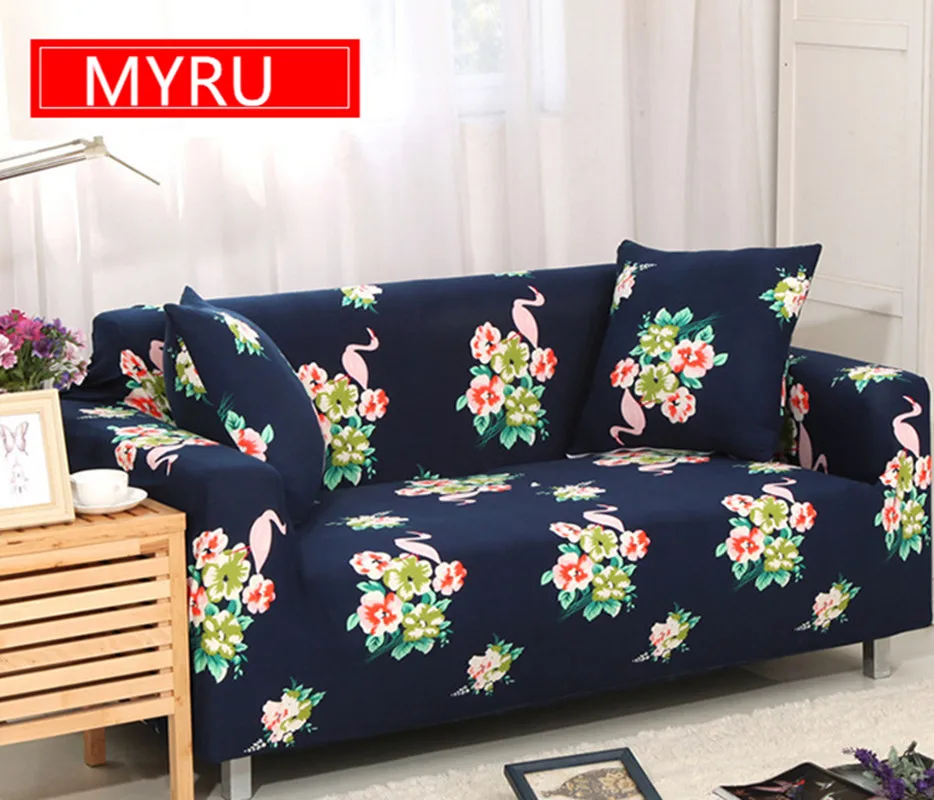 

Classic Flower Sofa Slipcovers Tight Wrap All-inclusive Slip-resistant Elastic Cubre Sofa Towel Corner Sofa Cover Couch Cover