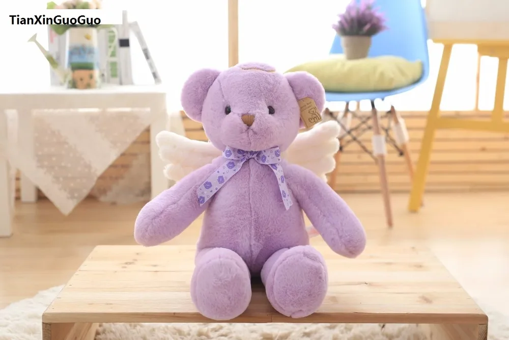Новое поступление мультяшный пурпурный плюшевый мишка плюшевая игрушка угловой