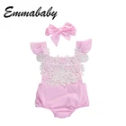 Комбинезон хлопковый для новорожденных девочек 0-18 месяцев