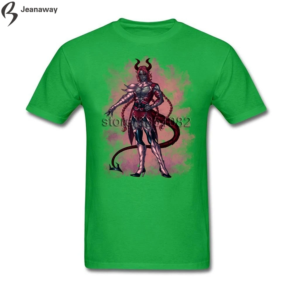 Tops Tees Printed Logo Lucifer T-shirt Short Sleeve CrewNeck Cotton XS-3XL Man Cloth | Мужская одежда