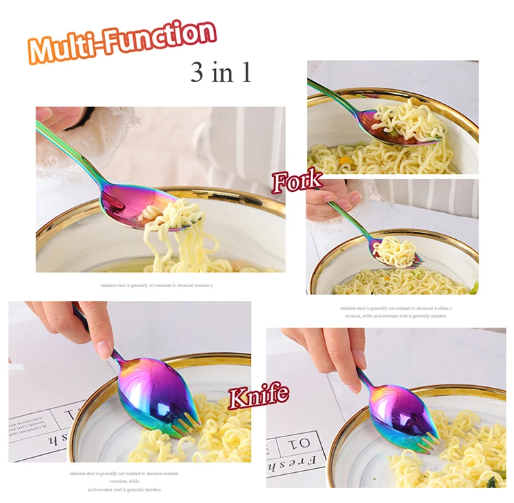 Новинка 3 в 1 Spork Fit Ложка Вилка многофункциональная посуда для путешествий на открытом воздухе Кемпинг Туризм столовые приборы посуда тройной гаджет для пикника
