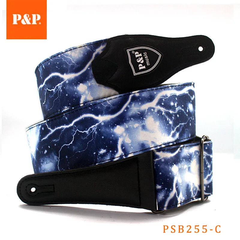 Хлопковый ремень для гитары с принтом хлопковый Расширенный и тикен