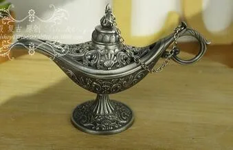 Статуя украшения заводские магазины Восточная винтажная Серебряная лампа