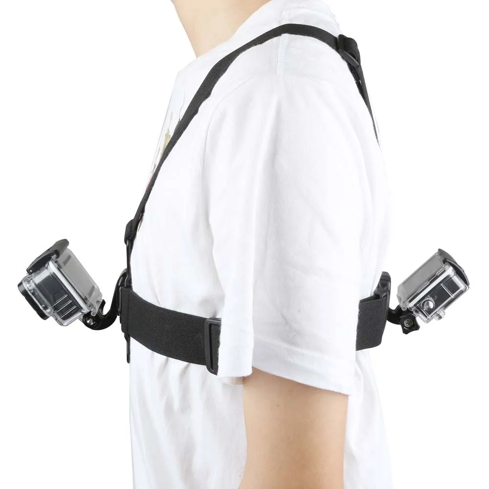 JMFOTO двухстороннее регулируемое нагрудное крепление для камеры GoPro Hero 6 5 4 3 SJCAM Xiaomi