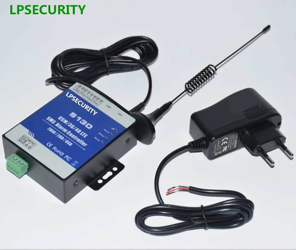 Пульт дистанционного управления LPSECURITY S130 с SMS система сигнализации 2 DIN DOUT RTU
